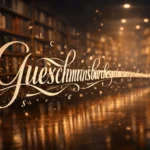 Mot extrêmement long en typographie élégante flottant dans une bibliothèque moderne avec lettres en suspension.